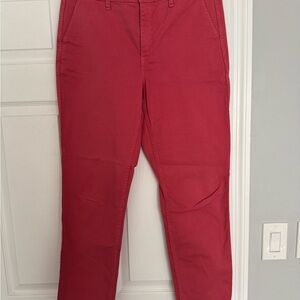 J. Crew Women’s Chinos in Bold Red
